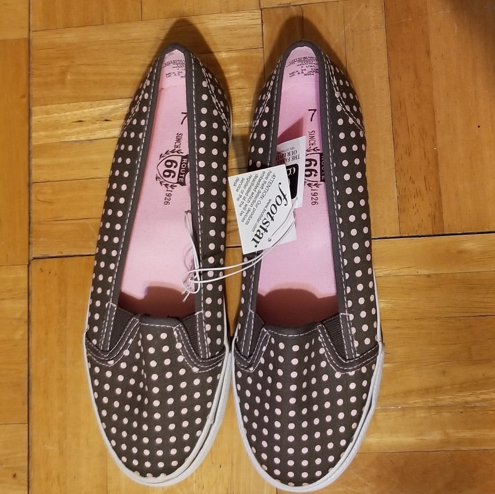 Route 66 canvas slip on shoes size 7 NWT